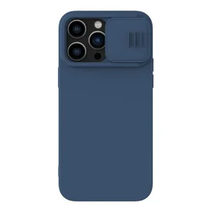 Husa Cover Nillkin Silky Silicone Magsafe pentru iPhone 14 Pro Albastru