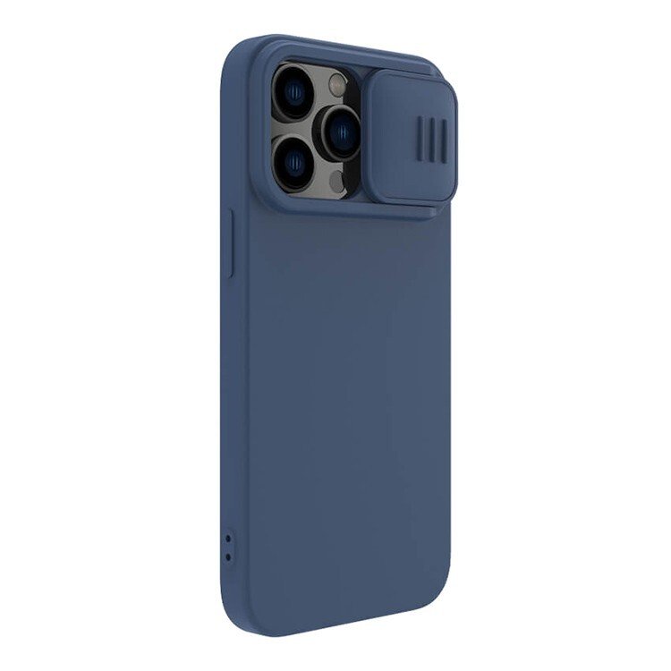 Husa Cover Nillkin Silky Silicone Magsafe pentru iPhone 14 Pro Albastru thumb