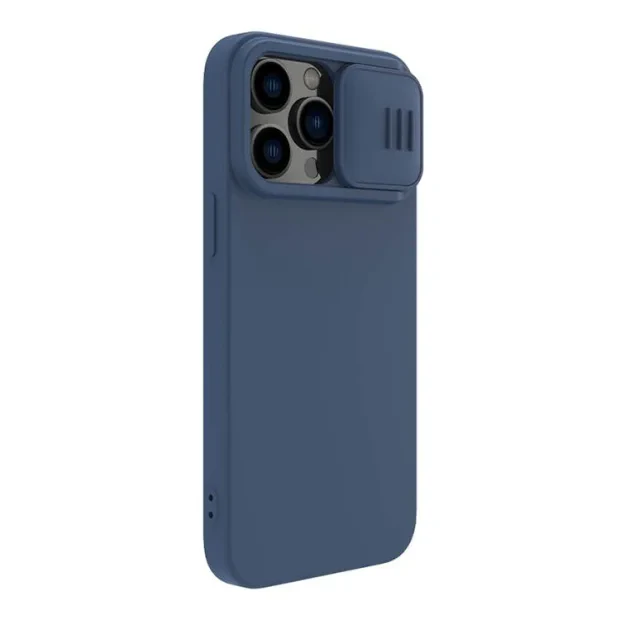 Husa Cover Nillkin Silky Silicone Magsafe pentru iPhone 14 Pro Albastru