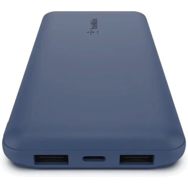 Baterie Externa Belkin BOOST Charege (10000mAH) 2XUSB to USB-Type-C + Cablu Usb to Type C Blue