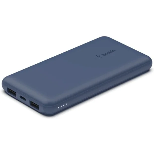 Baterie Externa Belkin BOOST Charege (10000mAH) 2XUSB to USB-Type-C + Cablu Usb to Type C Blue
