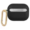 Husa Airpods Guess Saffiano Script Metal pentru Airpods 3 GUA3SASMK Black