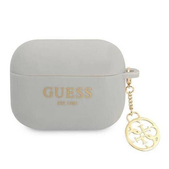 Husa Airpods Guess Silicone Charm Heart pentru Airpods Pro GUAPLSC4EG Grey thumb