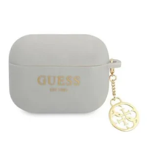 Husa Airpods Guess Silicone Charm Heart pentru Airpods Pro GUAPLSC4EG Grey