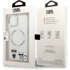 Husa Cover Karl Lagerfeld Magsafe cu Ring Karl&amp;Choupette Bodies LOGO pentru iPhone 13 Transparent