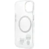 Husa Cover Karl Lagerfeld Magsafe cu Ring Karl&amp;Choupette Bodies LOGO pentru iPhone 13 Transparent