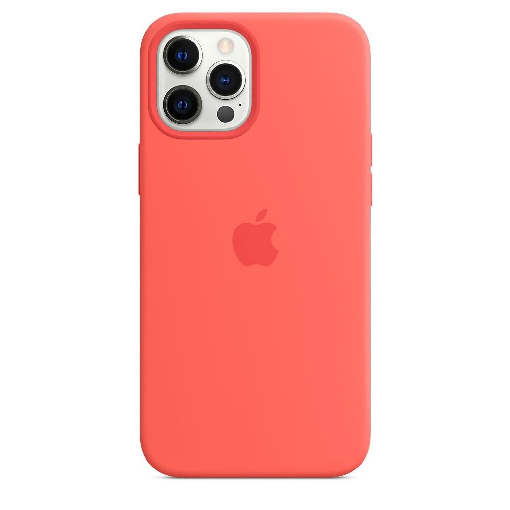 Husa Cover Silicone Case MagSafe Apple pentru iPhone 12 Pro Max MHL93ZM/A Pink Citrus thumb
