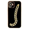 Husa Cover Fashion Shiny Chain Diamond pentru iPhone 14 Negru