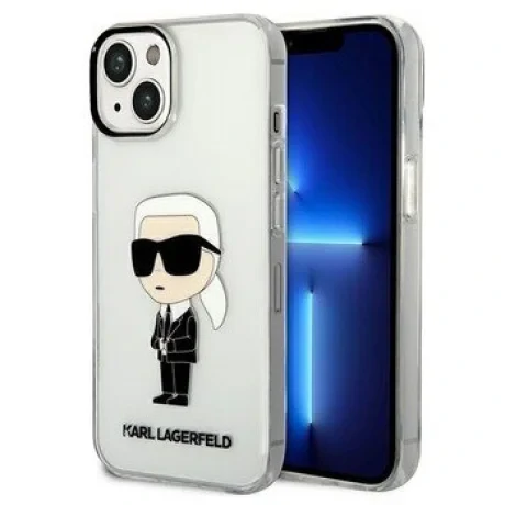 Husa Cover Karl Lagerfeld IML Ikonik NFT pentru iPhone 13/14 Transparent