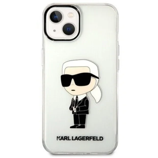 Husa Cover Karl Lagerfeld IML Ikonik NFT pentru iPhone 14 Pro Max Transparent