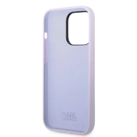 Husa Cover Karl Lagerfeld Liquid Silicone Ikonik NFT pentru iPhone 14 Pro Max Purple