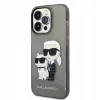 Husa Cover Karl Lagerfeld IML Glitter Karl and Choupette NFT pentru iPhone 14 Pro Max Black
