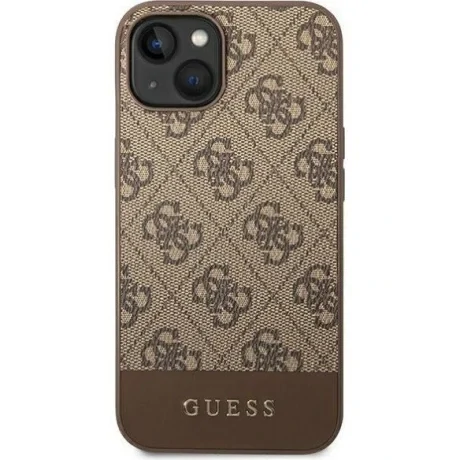 Husa Cover Guess 4G Stripe pentru iPhone 14 Plus Brown