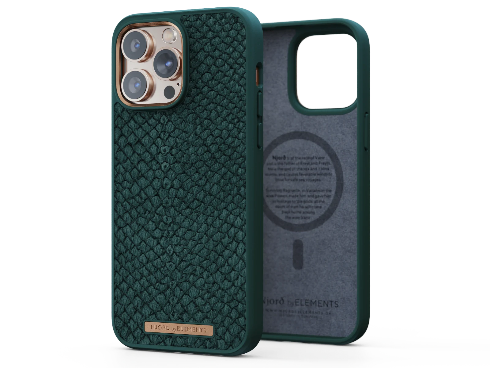 Husa Cover NJORD Salmon MagSafe pentru iPhone 13/14 Green thumb