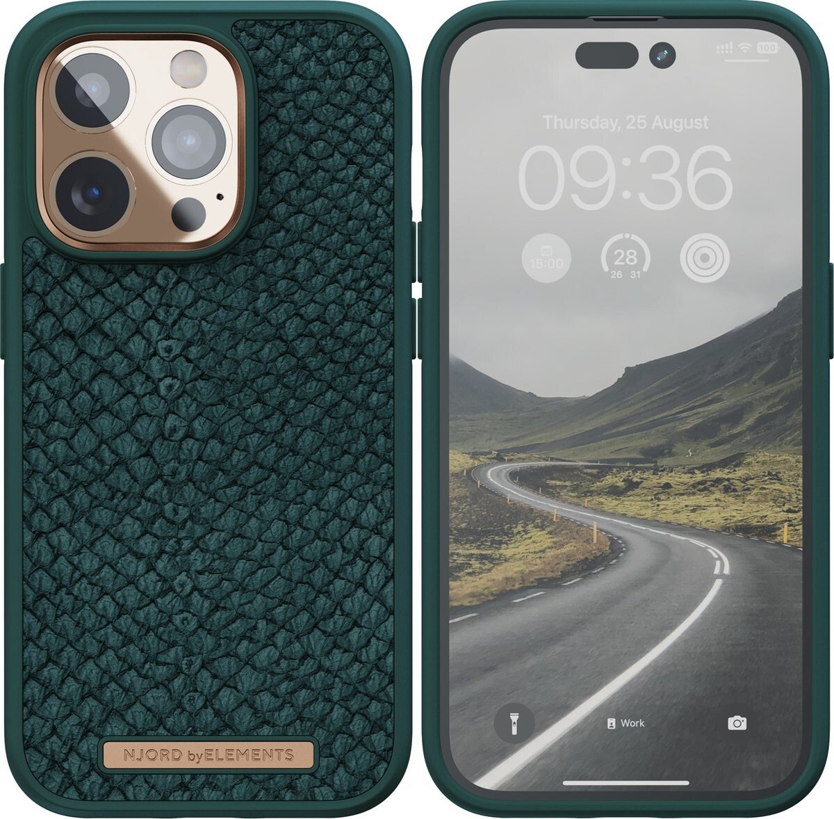 Husa Cover NJORD Salmon MagSafe pentru iPhone 13/14 Green thumb