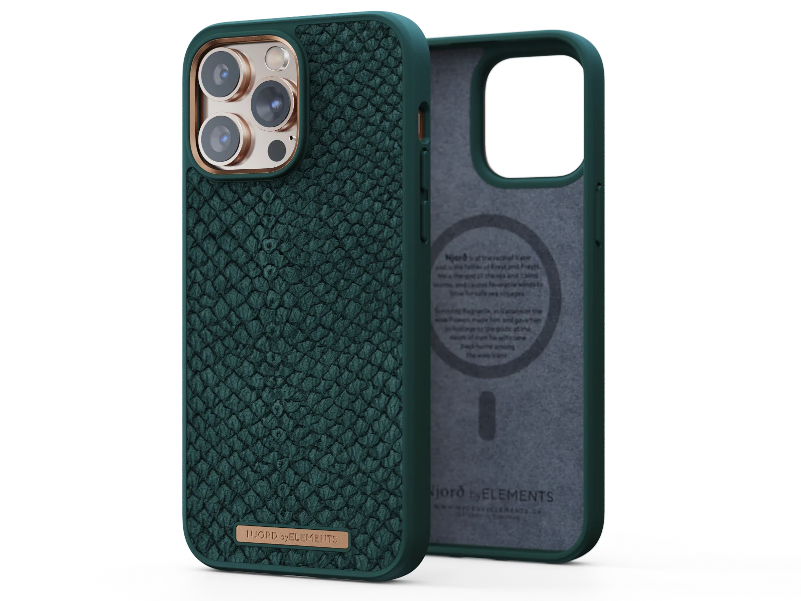 Husa Cover NJORD Salmon MagSafe pentru iPhone 14 Plus Green thumb
