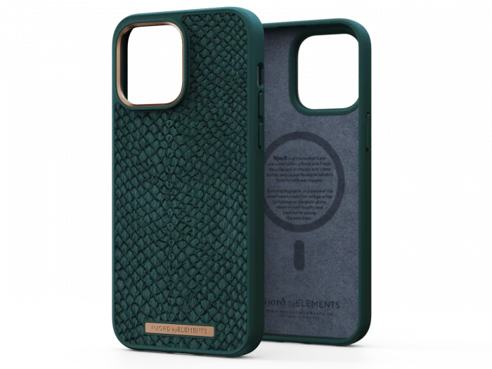 Husa Cover NJORD Salmon MagSafe pentru iPhone 14 Pro Green thumb