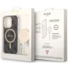 Husa Cover Guess 4G Print Magsafe + Wireless Charger pentru iPhone 14 Pro Black