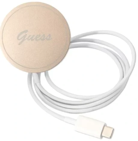 Husa Cover Guess 4G Print Magsafe + Wireless Charger pentru iPhone 14 Pro Pink thumb