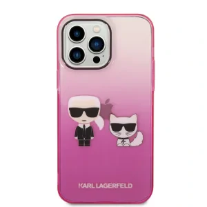 Husa Cover Karl Lagerfeld Gradient Ikonik pentru iPhone 13 Pro Pink