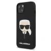 Husa Cover Karl Lagerfeld Magsafe Liquid Silicone Karl&#039;s Head pentru Iphone 13/14 Black