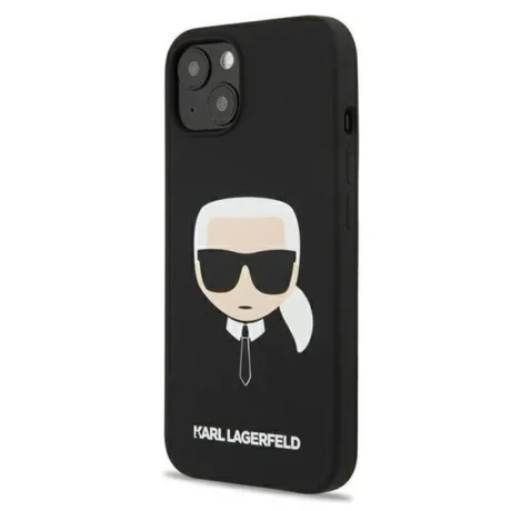 Husa Cover Karl Lagerfeld Magsafe Liquid Silicone Karl&#039;s Head pentru Iphone 13/14 Black