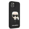 Husa Cover Karl Lagerfeld Magsafe Liquid Silicone Karl&#039;s Head pentru Iphone 13/14 Black