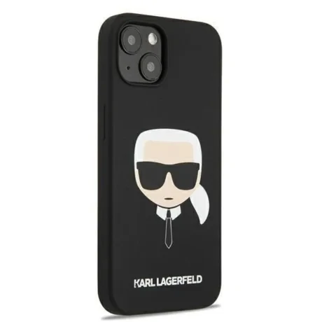 Husa Cover Karl Lagerfeld Magsafe Liquid Silicone Karl&#039;s Head pentru Iphone 13/14 Black