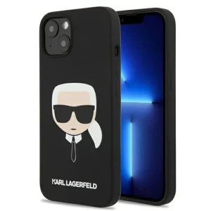 Husa Cover Karl Lagerfeld Magsafe Liquid Silicone Karl&#039;s Head pentru Iphone 13/14 Black