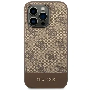 Husa Cover Guess 4G Stripe pentru iPhone 14 Pro Max Brown