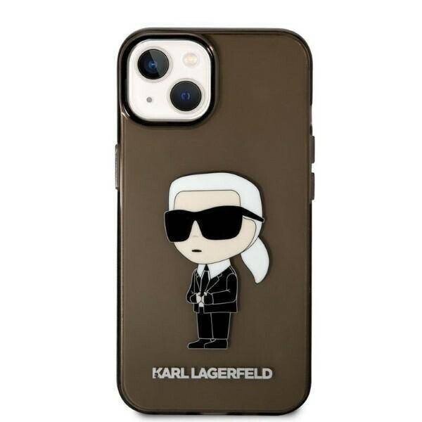 Husa Cover Karl Lagerfeld IML Ikonik NFT pentru iPhone 14 Pro Black thumb