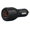 ALIMENTATOR auto SPACER, 2 x USB (1 x USB QC3.0 &amp;amp; 1 USB max. 3.1A), pt. bricheta auto, black, &quot;SP-QC-30&quot;
