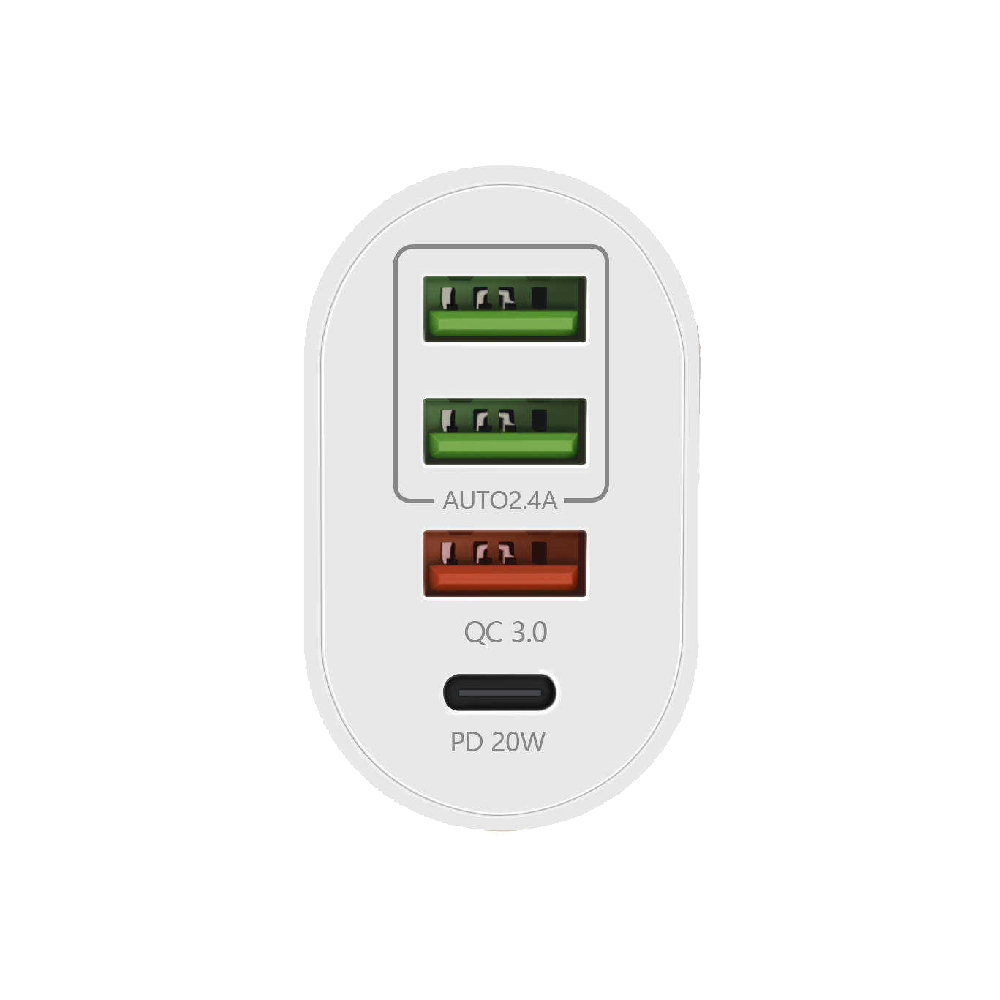 ALIMENTATOR retea SPACER Quick Charge 36W, 1 x USB Type-C 20W + 1 x USB QC 3.0, 2 X USB 2.4A "SPAR-QUATROQ-01" thumb