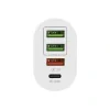 ALIMENTATOR retea SPACER Quick Charge 36W, 1 x USB Type-C 20W + 1 x USB QC 3.0, 2 X USB 2.4A &quot;SPAR-QUATROQ-01&quot;
