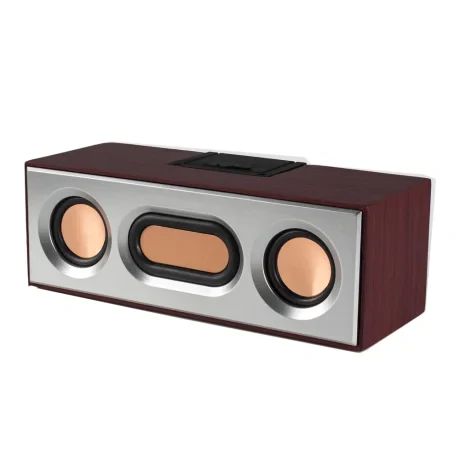 BOXA SPACER portabila bluetooth, RMS:  2 x 3W, RETRO, control volum, acumulator 1200mAh, distanta de functionare pana la 10m, incarcare USB, USB/slot microSD/AUX/FM, brown, &quot; SPB-E362-BT &quot;  (include TV 0.8lei)