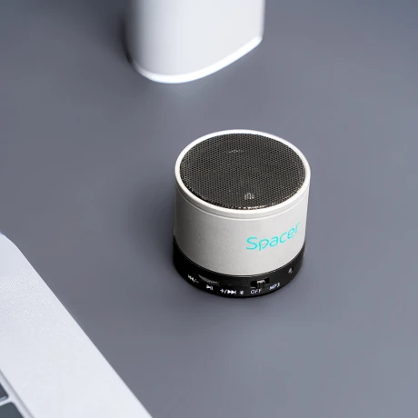 BOXA SPACER portabila bluetooth TOPPER, RMS:  3W, control volum, acumulator 520mAh, timp de functionare pana la 5 ore, distanta de functionare pana la 10m, incarcare USB, SILVER, &quot;SPB-TOPPER-SILV&quot;  (include TV 0.18lei)