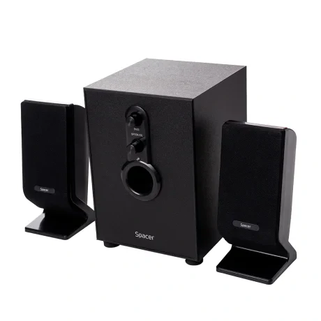BOXE SPACER 2.1, RMS: 11W (2 x 3W + 5W), control volum, bass, 220V alimentare, black, &quot;SPB-2200&quot; (include TV 1.75lei)  261900