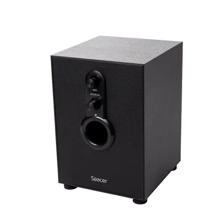 BOXE SPACER 2.1, RMS: 11W (2 x 3W + 5W), control volum, bass, 220V alimentare, black, &quot;SPB-2200&quot; (include TV 1.75lei)  261900