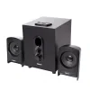 BOXE SPACER 2.1, RMS: 20W (2 x 5W + 10W), control volum, bass, subwoofer lemn MDF, 220V alimentare, USB/FM/RCA, black, &quot;SPSK-21BT-LONDON&quot; (include TV 3.5lei)