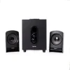 BOXE SPACER 2.1, RMS: 20W (2 x 5W + 10W), control volum, bass, subwoofer lemn MDF, 220V alimentare, USB/FM/RCA, black, &quot;SPSK-21BT-LONDON&quot; (include TV 3.5lei)