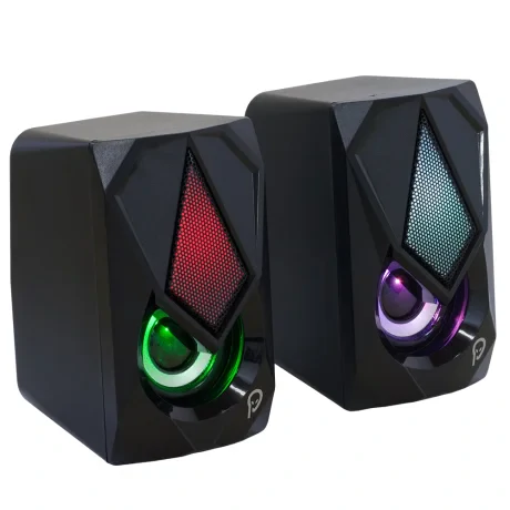 BOXE SPACER Gaming 2.0, RMS:  6W (2 x 3W), control volum, 4 x LED, USB power, black, "SPB-STORM"