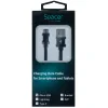 CABLU alimentare si date SPACER, pt. smartphone, USB 2.0 (T) la Micro-USB 2.0 (T), braided,,Retail pack, 1.8m, black,&amp;nbsp; &quot;SPDC-MICRO-BRD-BK-1.8&quot;