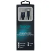 CABLU alimentare si date SPACER, pt. smartphone, USB 3.0 (T) la Type-C (T), Braided,2.1A,Retail pack, 1m, black, &quot;SPDC-TYPEC-BRD-BK-1.0&quot;
