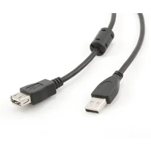 CABLU USB SPACER prelungitor, USB 2.0 (T) la USB 2.0 (M), 1.8m, black &quot;SPC-USB-AMAF-6&quot; 261903
