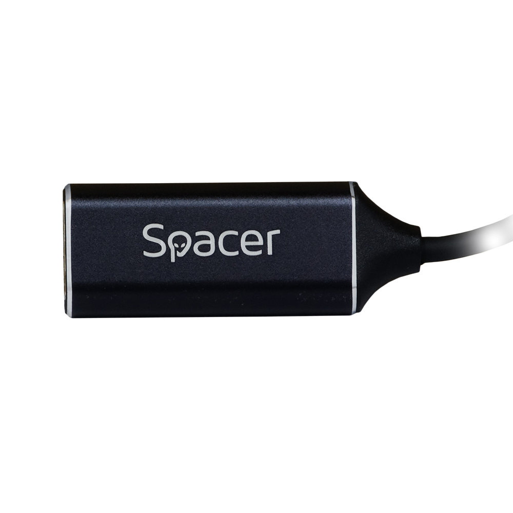 CABLU video SPACER, adaptor USB 3.1 Type-C (T) la HDMI (M), 15cm, rezolutie maxima 4K UHD (3840 x 2160) la 30 Hz, Black, "SP-CM-HDMIF-01" thumb