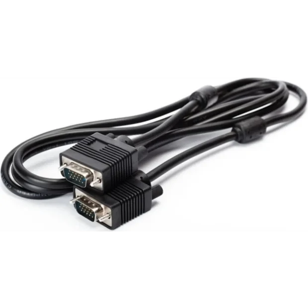 CABLU video SPACER, VGA (T) la VGA (T), 1.8m, cupru, ecranat, negru, &quot;SPC-VGA-6&quot; (include TV 0.8lei)