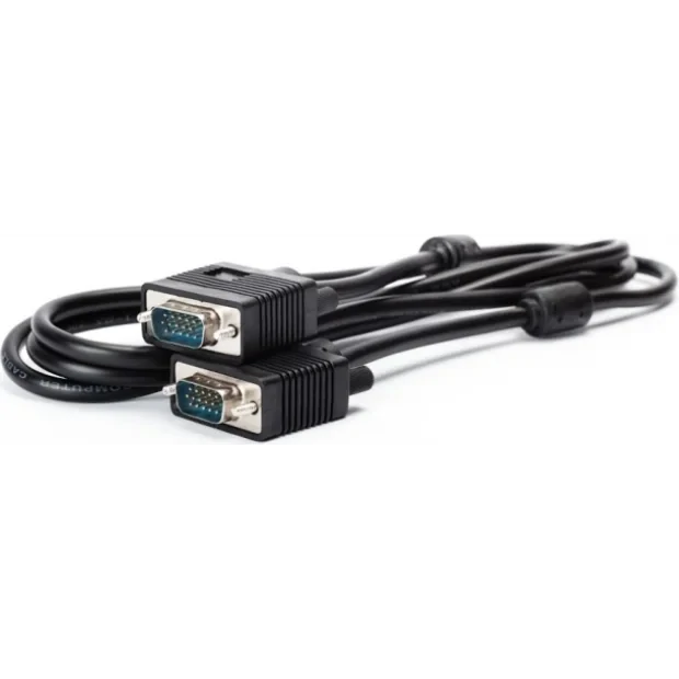 CABLU video SPACER, VGA (T) la VGA (T), 1.8m, cupru, ecranat, negru, &quot;SPC-VGA-6&quot; (include TV 0.8lei)