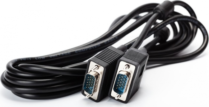 CABLU video SPACER, VGA (T) la VGA (T), 3m, cupru, ecranat, negru, "SPC-VGA-10" (include TV 0.8lei) thumb
