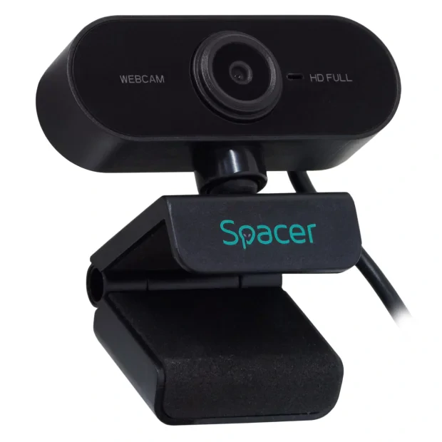 CAMERA WEB SPACER senzor 1080p Full-HD cu auto focus si rezolutie video 1920x1080, black &quot;SPW-CAM-01&quot;
