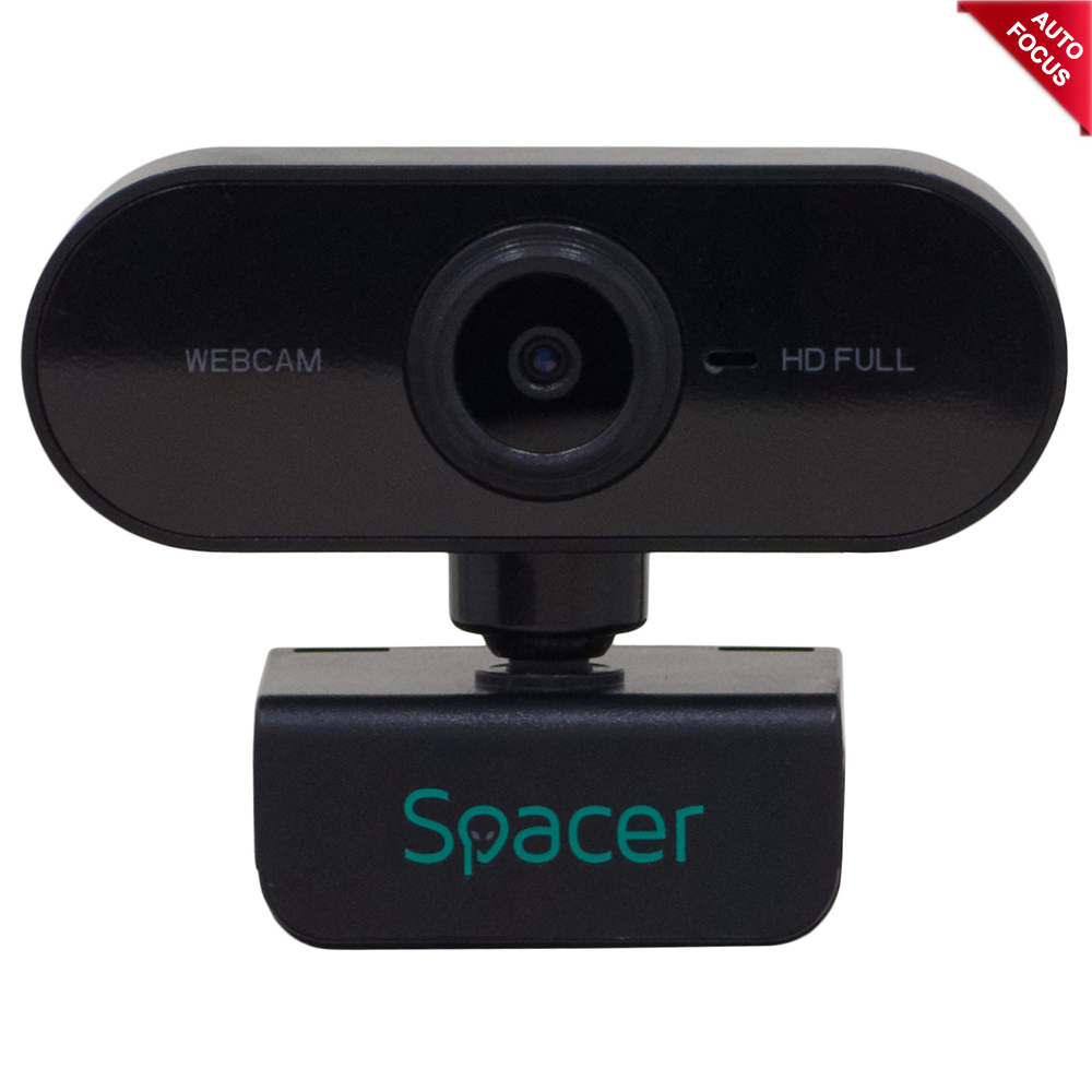 CAMERA WEB SPACER senzor 1080p Full-HD cu auto focus si rezolutie video 1920x1080, black "SPW-CAM-01" thumb